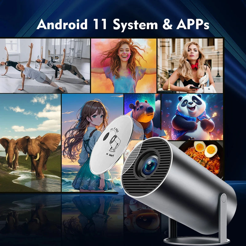 2024 novo HY300 plus Projetor hd Android 4K