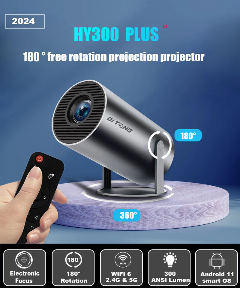 2024 novo HY300 plus Projetor hd Android 4K